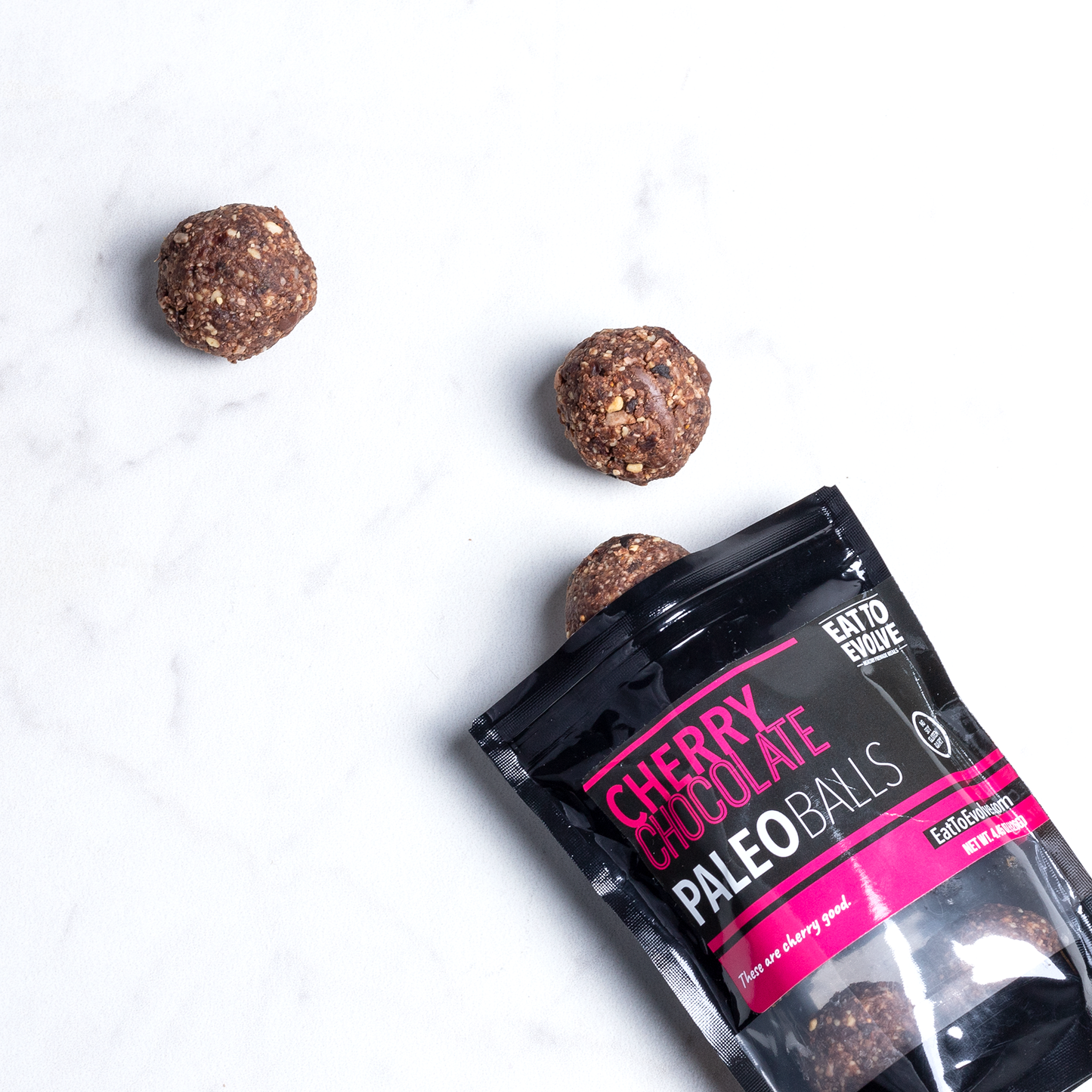 Chocolate Cherry Paleo Balls, Six Pack