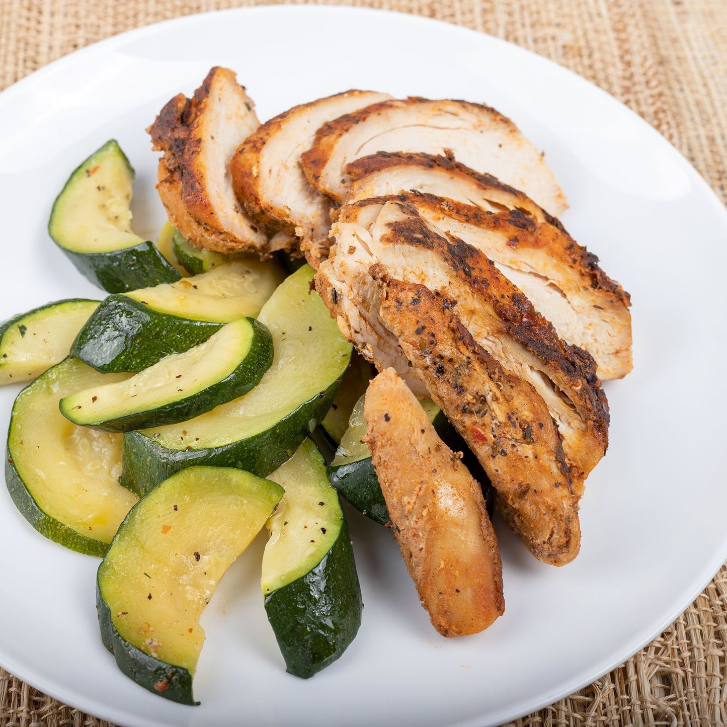 Creole Chicken with Sauteed Zucchini