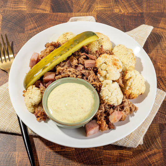 Cuban Pulled Pork, Roasted Cauliflower