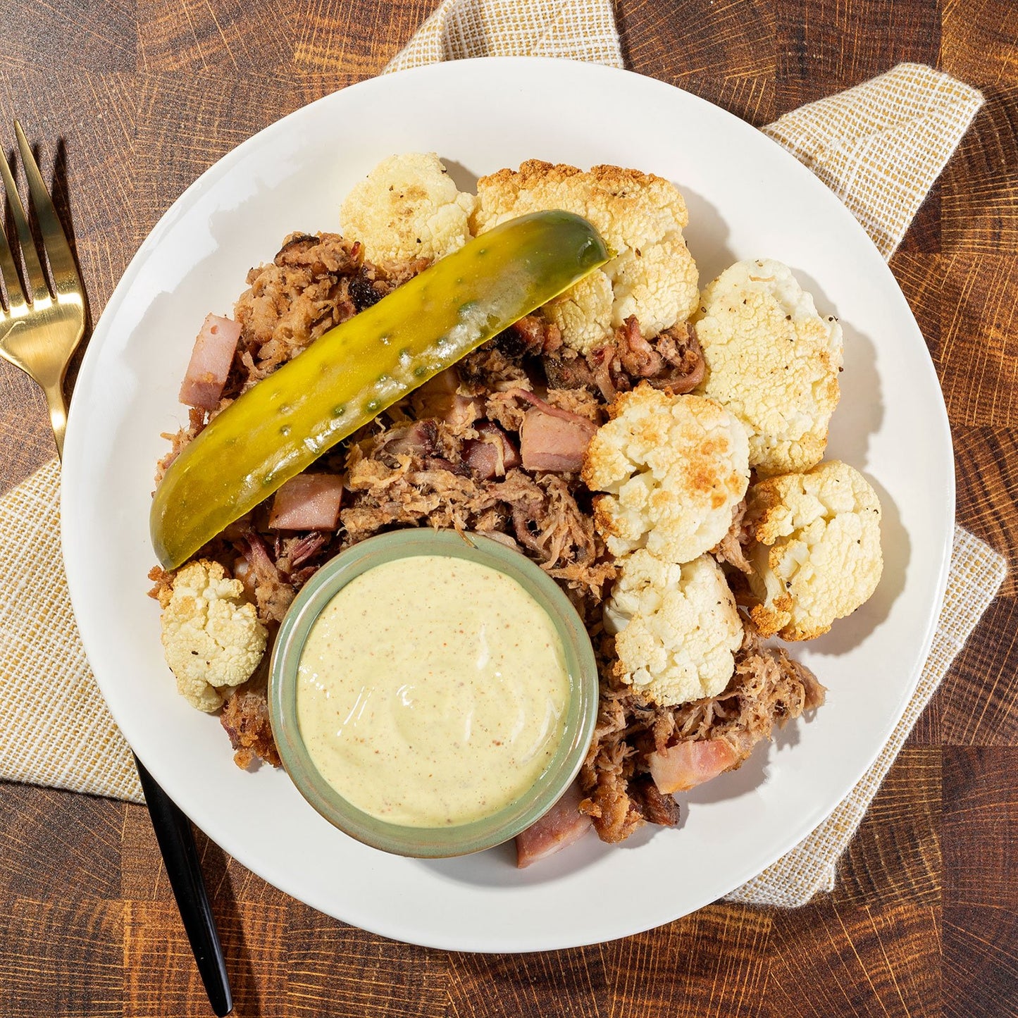 Cuban Pulled Pork, Roasted Cauliflower