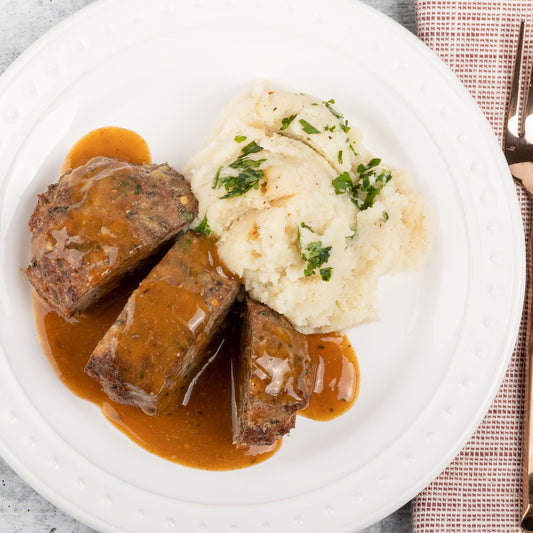 Grandmas Meatloaf With Cauli Mash